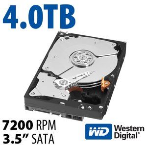(*) 4.0TB Western Digital Black 3.5-inch SATA 6.0Gb/s 7200RPM Hard Drive