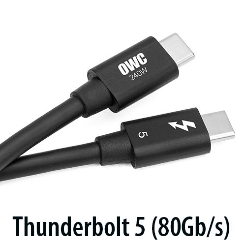 1.0 Meter (39.4) OWC Thunderbolt 5 (USBC) Cable New, by Other World Computing