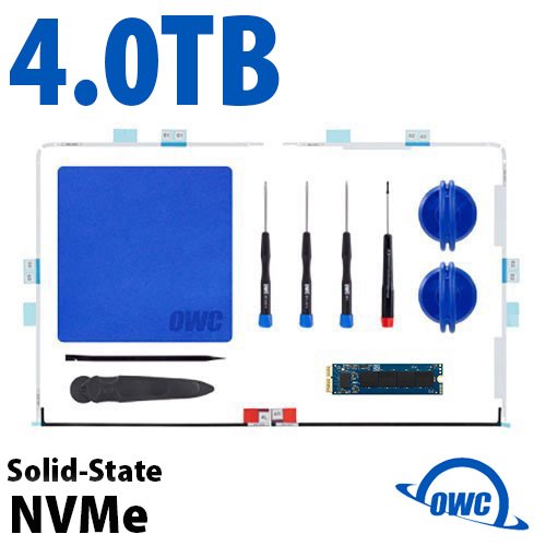 4.0TB OWC Aura Pro X2 PCIe 4.0 NVMe SSD Complete Internal Storage Upgrade Solution for Select 27inch & 21.5inch iMac New, by Other World Computing