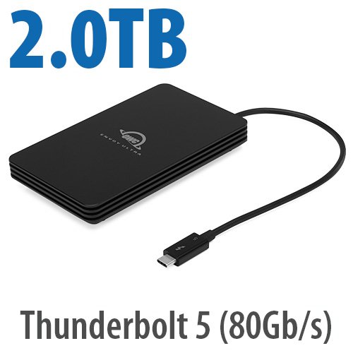 2.0TB OWC Envoy Ultra Thunderbolt 5 (80Gb/s) BusPowered Portable NVMe SSD External Storage Solution Used, by Other World Computing