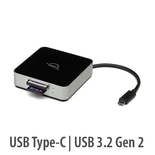 OWC Atlas USB 3.2 (10Gb/s) Dual CFexpress + SD Card Reader/Writer Refurbished, by Other World Computing