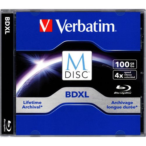 Verbatim 4X BDXL 100GB MDISC Bluray Blank Media Disc