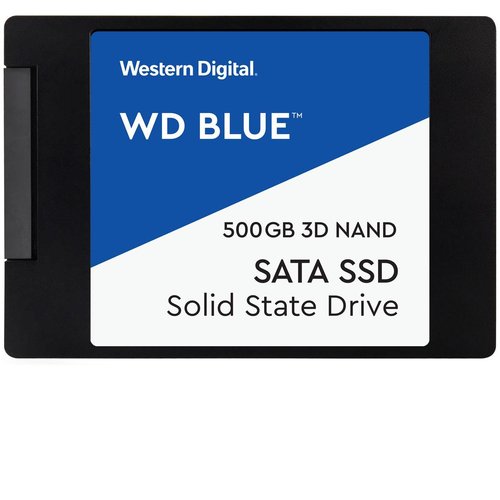 500GB WD Blue 2.5inch 7mm SATA 6.0Gb/s (3.0Gb/s and 1.5Gb/s backwards compatible) SolidState Drive Used, by Western Digital