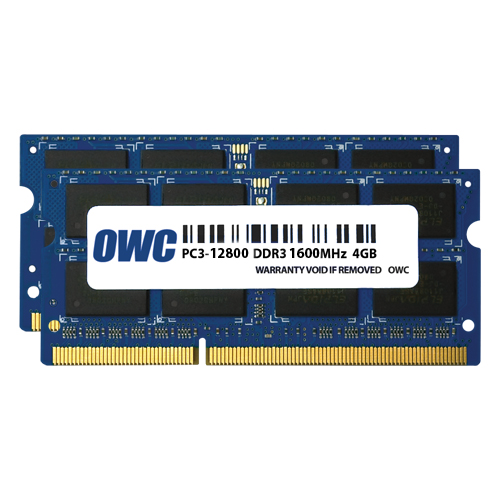 8.0GB (2 x 4GB) PC312800 DDR3L 1600MHz 204Pin CL11 SODIMM Memory Upgrade Kit for Mac New, by Other World Computing