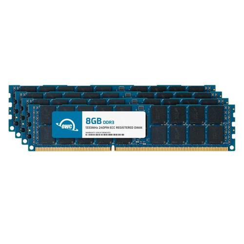 32.0GB (4 x 8GB) OWC 1333MHz DDR3L PC3L10600 240Pin ECC RDIMM Memory Upgrade Kit for PC New, by Other World Computing