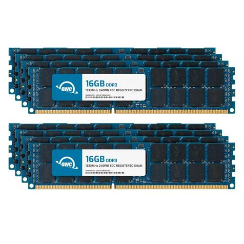 128.0GB (8 x 16GB) OWC 1333MHz DDR3L PC3L10600 240Pin ECC RDIMM Memory Upgrade Kit for PC New, by Other World Computing