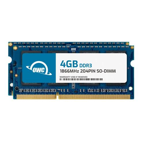 8.0GB (2 x 4GB) OWC 1866MHz DDR3 PC314900 204Pin SODIMM Memory Upgrade Kit for PC New, by Other World Computing
