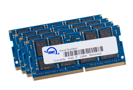 64.0GB (4 x 16GB) OWC 2666MHz DDR4 PC421300 260Pin SODIMM Memory Upgrade Kit for Mac New, by Other World Computing
