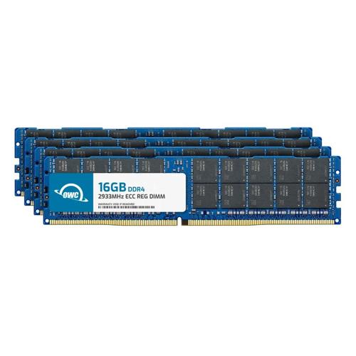 64.0GB (4 x 16GB) OWC 2933MHz DDR4 PC423400 288Pin ECC RDIMM Memory Upgrade Kit for PC New, by Other World Computing