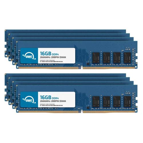 128.0GB (8 x 16GB) OWC 2666MHz DDR4 PC421300 288Pin DIMM Memory Upgrade Kit for PC New, by Other World Computing