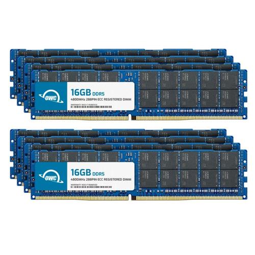 128.0GB (8 x 16GB) OWC 4800MHz DDR5 PC538400 288Pin ECC RDIMM Memory Upgrade Kit for PC New, by Other World Computing