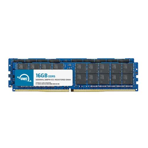 32.0GB (2 x 16GB) OWC 5600MHz DDR5 PC544800 288Pin ECC RDIMM Memory Upgrade Kit for PC New, by Other World Computing