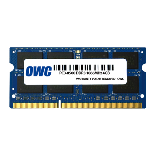 4.0GB OWC PC8500 DDR3 1066MHz 204Pin SODIMM Memory Module for Mac New, by Other World Computing