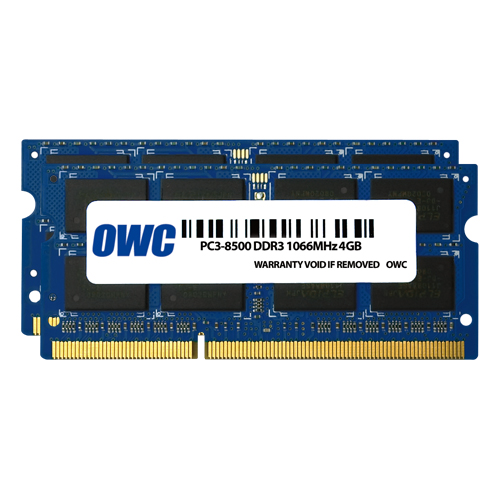 6.0GB (2GB + 4GB) OWC PC8500 DDR3 1066MHz 204Pin SODIMM Memory Upgrade Kit for Mac New, by Other World Computing