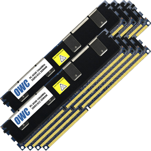64.0GB Mac Pro Early 2009 Memory Matched Set (8x 8GB) PC8500 1066MHz DDR3 ECCR SDRAM Modules for Mac New, by Other World Computing
