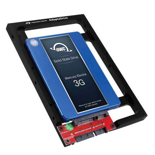 500GB OWC DIY 3.5inch Drive Bay to 2.5inch SSD Internal Storage Upgrade Kit with OWC Mercury Electra 6G SSD + NewerTech New, by Other World Computing