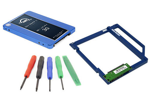 2.0TB OWC DIY Optical Drive to SSD Internal Storage Upgrade Kit for MacBook Pro (2009 2013), MacBook (2008 2009) with New, by Other World Computing