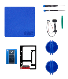500GB OWC DIY HDD to SSD Internal Storage Upgrade Kit for iMac (2009 2010) with OWC Mercury Electra 6G SSD + NewerTech New, by Other World Computing