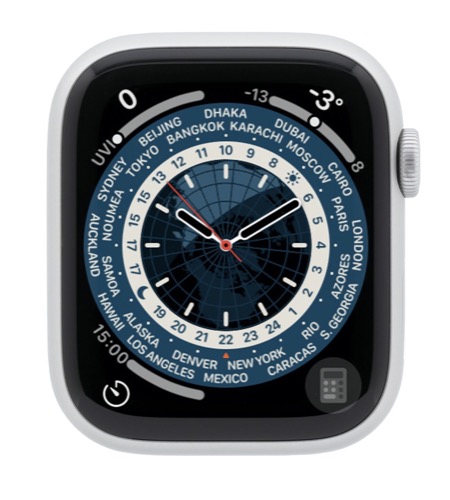Apple Watch Series 8 USA/Global GPS + Cellular (Unlocked) - 45mm Silver Aluminum Case