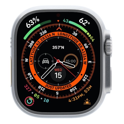 Apple Watch Ultra USA/Global GPS + Cellular (Unlocked) - 49mm Natural Titanium Case