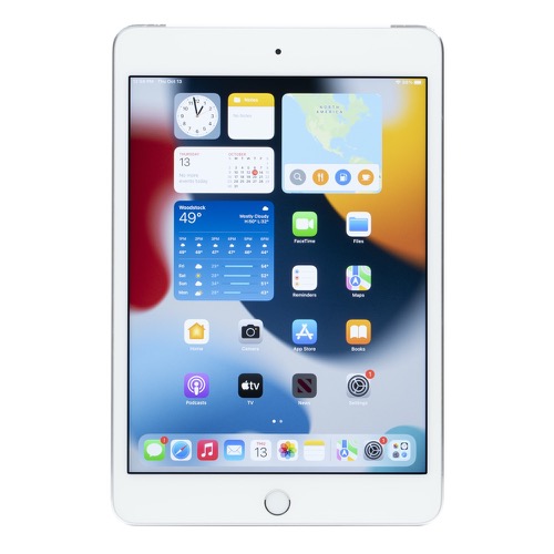 Apple iPad mini (4th Generation) 128GB USA/Global Wi-Fi + Cellular (Unlocked) - Silver