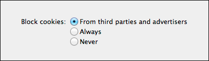 Make sure the radio button for "Accept Cookies" is highlighted for "Always" or "Only from sites you navagate to".