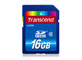 16GB Transcend Secure Digital High Capicity(SDHC) Card
